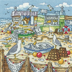click here to view larger image of Chip Shack - By the Sea (counted cross stitch kit)