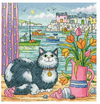click here to view larger image of Harbour View (counted cross stitch kit)