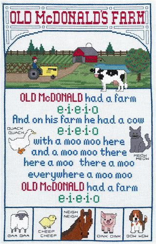 click here to view larger image of Old McDonalds Farm (counted cross stitch kit)