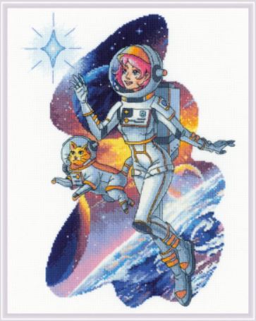 click here to view larger image of Straight to the Stars (counted cross stitch kit)