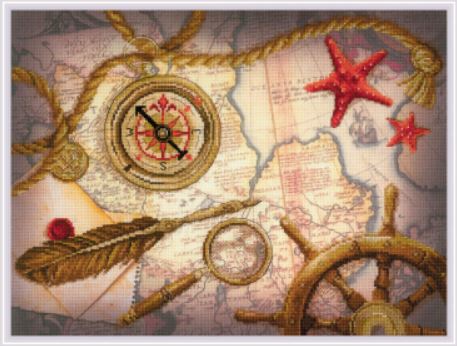 click here to view larger image of Treasure Hunting (counted cross stitch kit)