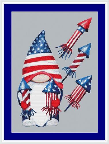 click here to view larger image of Independence Day Gnome (chart)