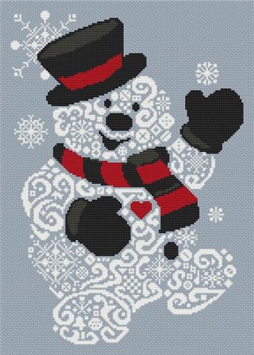 click here to view larger image of Tribal Snowman (chart)