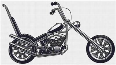 click here to view larger image of Classic American Motorcycle (chart)