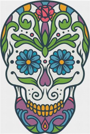 click here to view larger image of Colourful Sugar Skull (chart)