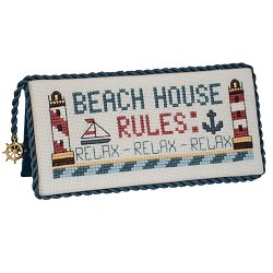 click here to view larger image of Quick Stitch - Beach House Rules (chart)