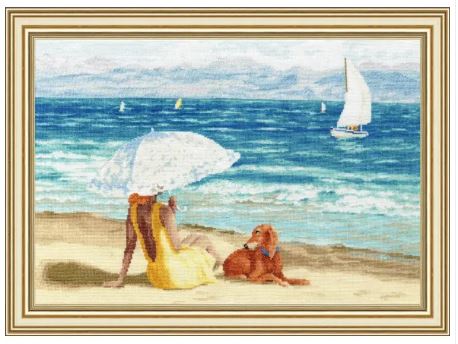 click here to view larger image of Azure Coast (counted cross stitch kit)