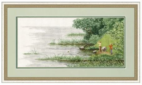 click here to view larger image of Good Catch of Fish, A (counted cross stitch kit)