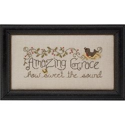 click here to view larger image of Quick Stitch - Amazing Grace w/Bird Charm (chart)