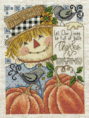 click here to view larger image of Full of Thanks and Giving (counted cross stitch kit)