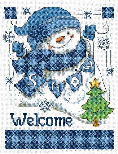 click here to view larger image of Snow Welcome (counted cross stitch kit)