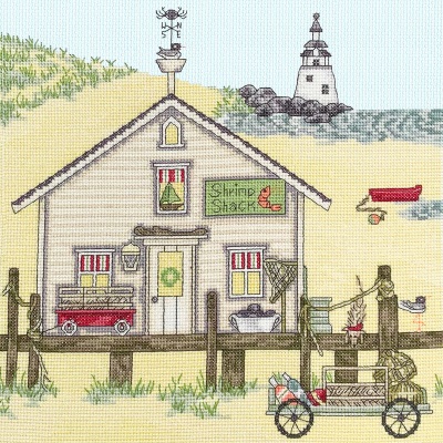 click here to view larger image of Shrimp Shack (counted cross stitch kit)