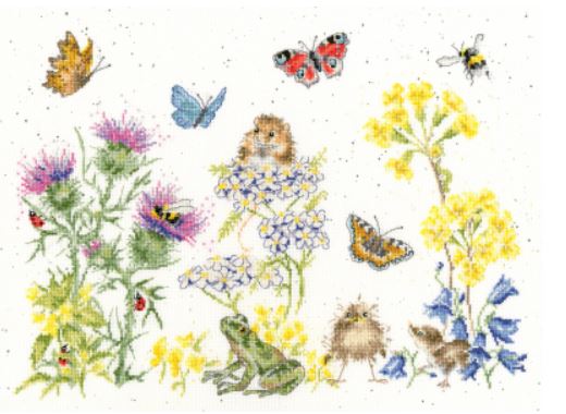 click here to view larger image of Wildflower Memories (counted cross stitch kit)