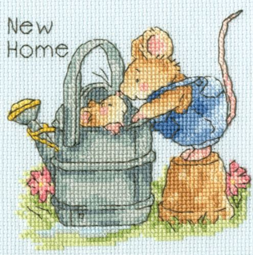 click here to view larger image of Card - Welcome Home (counted cross stitch kit)