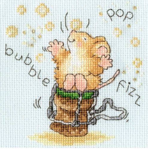 click here to view larger image of Card - Time to Celebrate ! (counted cross stitch kit)