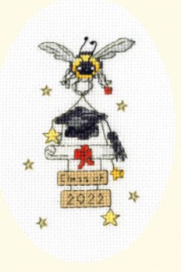 click here to view larger image of Card - Could not Bee Prouder (counted cross stitch kit)