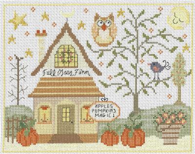 click here to view larger image of Full Moon Farm (counted cross stitch kit)