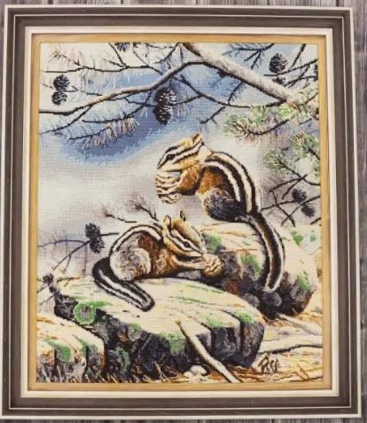 click here to view larger image of Chipmunks  (counted cross stitch kit)