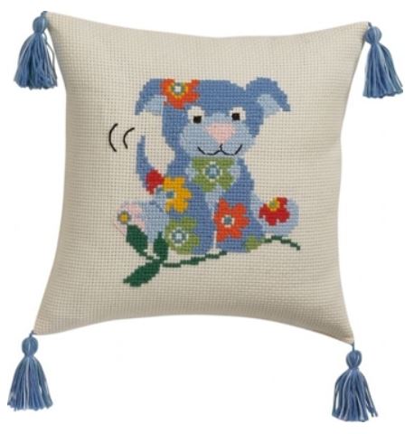 click here to view larger image of Dog Pillow (counted cross stitch kit)