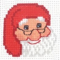 click here to view larger image of Santa Claus with Glasses (counted cross stitch kit)