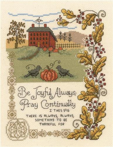 click here to view larger image of Be Joyful Always - Diane Arthurs (counted cross stitch kit)