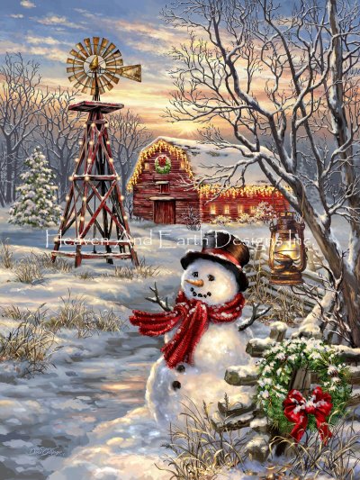 Winter Windmill/Mini - Dona Gelsinger - click here for more details about chart