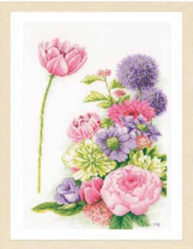 click here to view larger image of Floral Cotton Candy (27ct) (counted cross stitch kit)