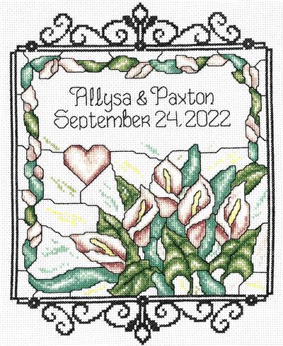 click here to view larger image of Calla Lily Wedding - Ursula Michael (counted cross stitch kit)