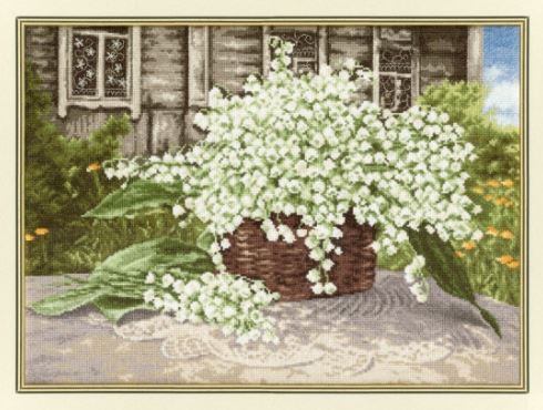 click here to view larger image of May Lilies (counted cross stitch kit)