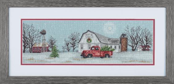 click here to view larger image of Winter Farm (counted cross stitch kit)