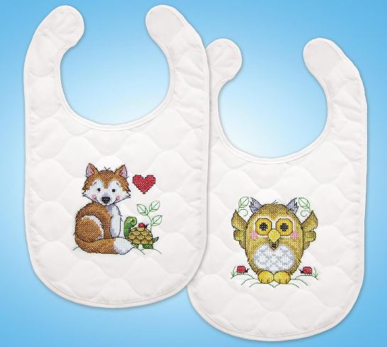 click here to view larger image of Baby's Forest (stamped bib)