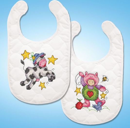 click here to view larger image of Nursery Rhymes (stamped bib)