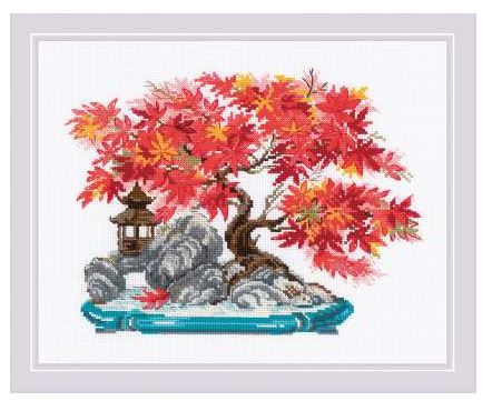 click here to view larger image of Autumn Bonsai  (counted cross stitch kit)