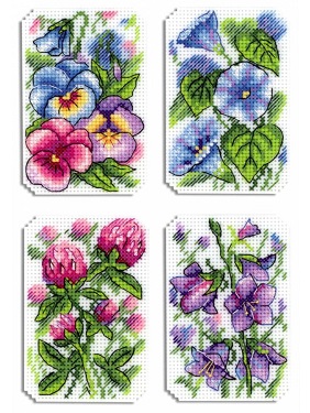 click here to view larger image of Flower Symphony (counted cross stitch kit)
