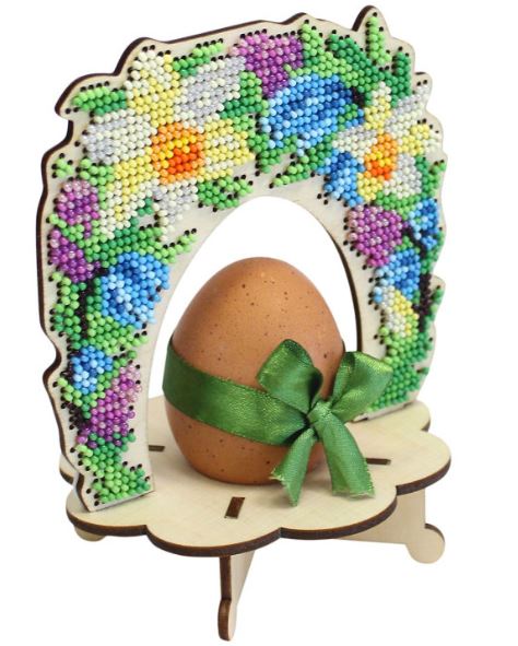 click here to view larger image of Easter Egg Holder - Flower Arch (bead kit)