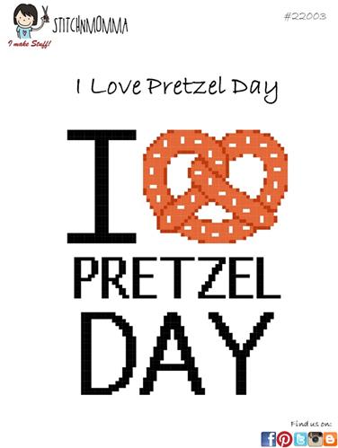 click here to view larger image of I Love Pretzel Day (chart)