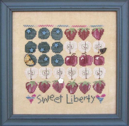 click here to view larger image of Sweet Liberty (includes free chart) (button pack)