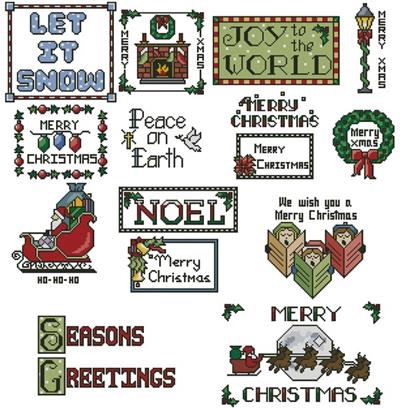 click here to view larger image of Sew Little Stitches Christmas Collection 2 (Large) (chart)