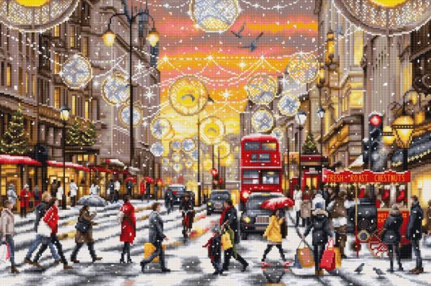 click here to view larger image of Christmas Shopping  (counted cross stitch kit)