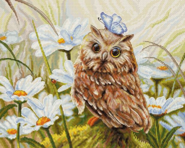 click here to view larger image of Lucky Owl (counted cross stitch kit)