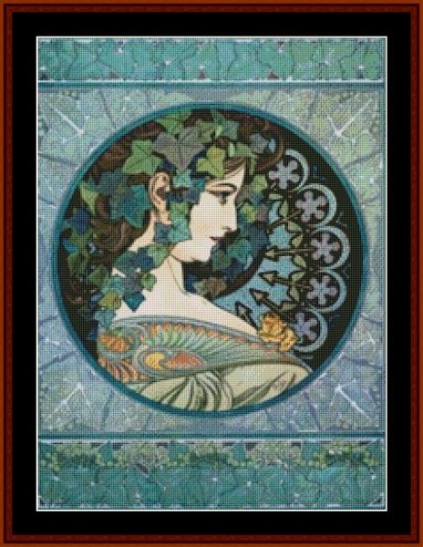 click here to view larger image of Ivy 1901 - Alphonse Mucha (chart)