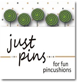 click here to view larger image of Just Pins - Just Lime and Black Swirls (pin)