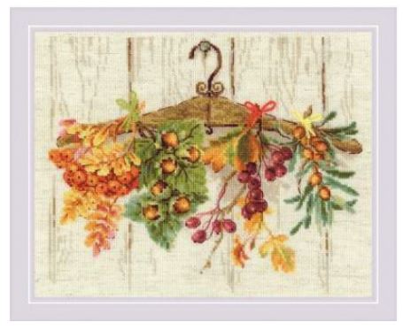 click here to view larger image of Gifts of Autumn (counted cross stitch kit)