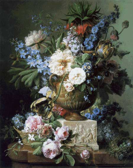 click here to view larger image of Flowers in an Alabaster Vase - Gerard Van Spaendonck (chart)