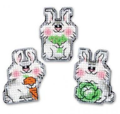 click here to view larger image of Sweet Bunnies (counted cross stitch kit)