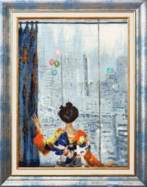 click here to view larger image of Tokyo Window 1975 (counted cross stitch kit)