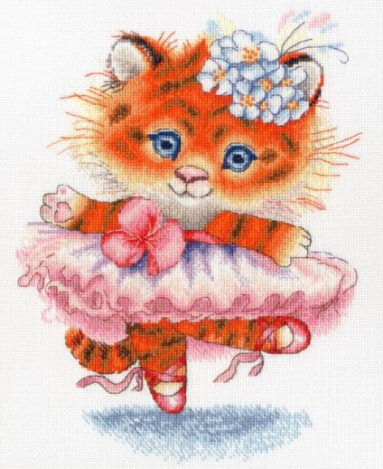 click here to view larger image of Tiger Dancer (counted cross stitch kit)
