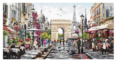 click here to view larger image of Paris (counted cross stitch kit)