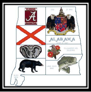 click here to view larger image of Alabama Sampler (chart)