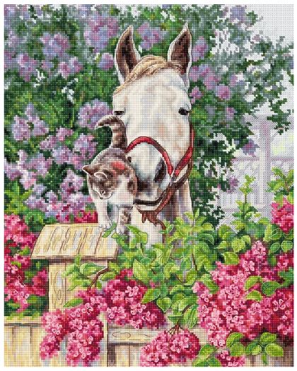 click here to view larger image of Gentle Affection (counted cross stitch kit)